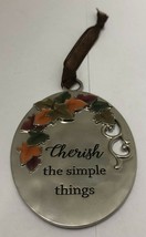 Ganz Blessed &quot;Cherish the simple things&quot; Ornament - 3&quot; - £9.14 GBP