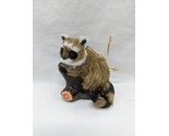 Cute Fuzzy Racoon On A Branch Ornament 4&quot; - $39.59