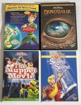 Peter Pan: Journey To Neverland, Dinosaur, The Sword In The Stone & Muppet..DVD  - $12.10