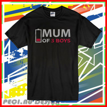 New Mum of 3 Boys Mothers Day T-Shirt Usa Size - £17.12 GBP