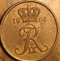 1964 DENMARK 5 ORE COIN - £2.17 GBP
