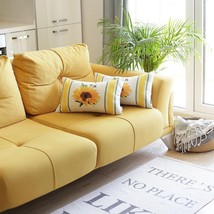 Set Of 2 20&quot;  Fall Sunflower Lumbar Pillow Cover In Multicolor - $1,961.38 MXN