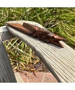 Vtg Alligator Carved Letter Opener Artisan Hand Carved Wood Cook Islands... - €16,58 EUR