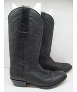 Los Altos Black Leather boots Mens Size 8.5 D - £38.54 GBP