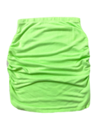 Sundry Bodycon Skirt Womens size 0 Pull On Ruched Seam Pop Lime Green - $17.99