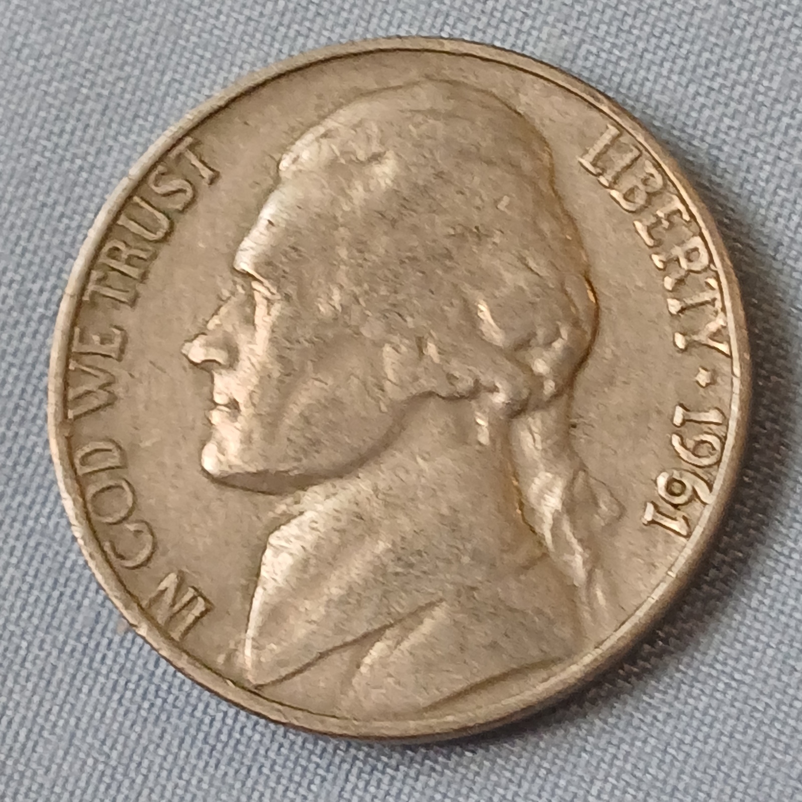 US 1961 D Lincoln Wheat Cent - Denver Issue - Nice 64 yr Circulated Coll... - $3.00