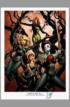 Nei Ruffino SIGNED Birds of Prey DC The New 52 Art Print Poison Ivy Black Canary - £31.15 GBP