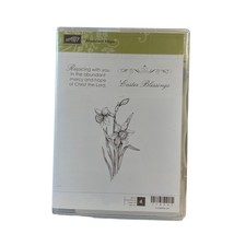Stampin&#39; Up &quot;Abundant Hope&quot; Easter Blessings Flower Rubber Stamp Set 118547 - £10.82 GBP