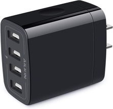 Wall Charger, USB Charger Adapter,  4.8A 4Multi Port Fast Charging Station Power - £17.22 GBP
