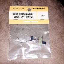 RadioShack Archer NOS 11A8 Subminiature Slide Switches (2/pack) Part no.... - $6.59