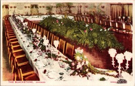Vtg Postcard, The Blackstone Hotel Chicago IL. , Banquet Room. - £5.31 GBP