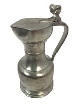 Vintage Royal Holland Pewter KMD Tiel Lidded Pitcher - $14.24