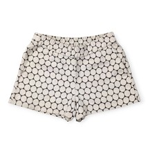 White and Grey Oval Brocade Women&#39;s Shorts, US 0 - $29.90
