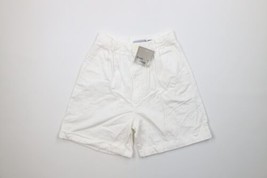 Deadstock Vintage 90s Streetwear Womens 14 Pleated Cuffed Bermuda Shorts... - £34.33 GBP