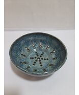Art Studio Pottery Berry Bowl Colander Handmade Signed Medium Strainer 7&quot;  - €28,17 EUR