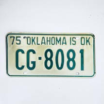 1975 United States Oklahoma Craig County Passenger License Plate CG-8081 - $17.55 CAD