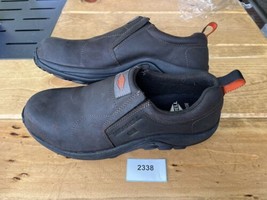 Merrell Jungle Moc Leather Comp Toe Work Shoe Men Size 9.5M (62044) - £106.37 GBP