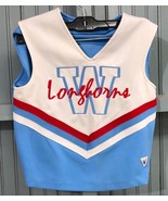 Varsity Spirit Fashions Cheerleader Top Size 34 Girls Longhorns Jersey - £11.50 GBP