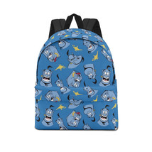 Cute Aladdin Blue Leisure Canvas Backpack Sport GYM Travel Daypack - £20.08 GBP