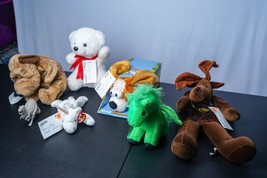 Toy Lot Stuffed Animals Unicorn Dinosaur Bear Dogs Deer Pegasus Kids Gifts - £4.76 GBP