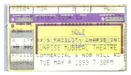 Hole Courtney Love Concert Ticket Stub May 4 1999 Sunrise Florida - £13.09 GBP