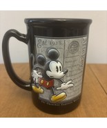Disney Store The Original Cartoon Mouse 3D Mickey Mouse Black 16oz Coffe... - $375.81 MXN