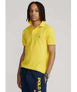 Polo Ralph Lauren Iconic Mesh Shirt Yellow Fin Teal Blue Medium 71079427... - $1,275.66 MXN