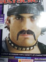 Mustache Biker Black Human Hair Rubies - $25.30