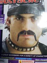 Mustache Biker Black Human Hair Rubies - £17.29 GBP