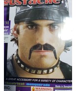 Mustache Biker Black Human Hair Rubies - £17.30 GBP