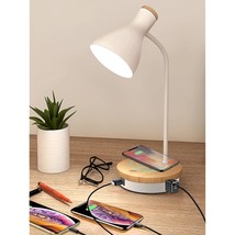 Metal Desk Lamp Wireless Charging Table Lamp Touch Reading Lights Arc Desk Lamps - £44.61 GBP