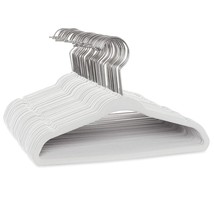 50 Velvet Baby Hangers - 11&quot; Size For Infant &amp; Toddler Clothes - Ivory - £37.54 GBP