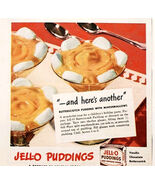 1943 Jell-O Pudding Butterscotch Recipe Advertisement Gelatin Desserts D... - €17,16 EUR