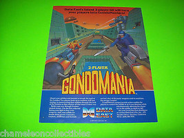 GONDOMANIA 1987 Original Video Arcade Game Promo Sales Flyer Vintage Retro Art - £16.50 GBP