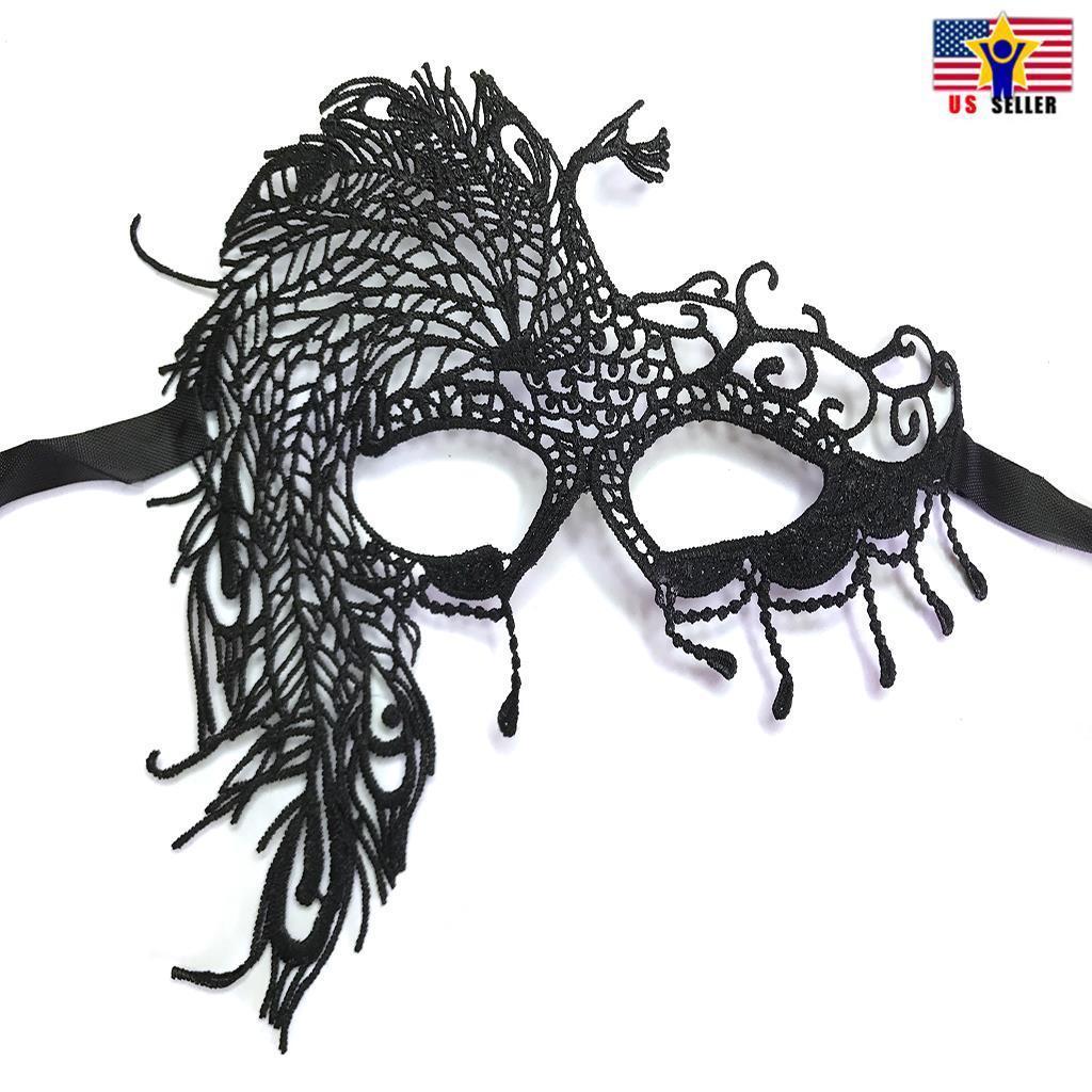 Primary image for Fancy Sexy Eyemask Black Lace Party Ball Masquerade Dress Mask Mardi Gras Oz #4