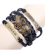 Owl Love Charm Rope Friendship Bracelet Gift - $19.16 CAD