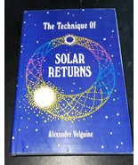 VTG Book The Technique of Solar Returns Hardcover Dust Jacket Alexandre Volguine - $65.99