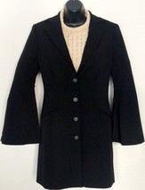Women&#39;s modern button down coat (Black) - £59.01 GBP
