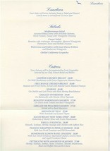 La Valencia Luncheon &amp; Dinner Menus La Valencia Hotel La Jolla California  - £25.32 GBP