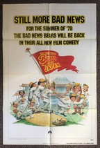 THE BAD NEWS BEARS GO TO JAPAN (1978) Advance Teaser 1-Sht Bruce Stark A... - $125.00