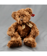Russ Berrie Beresford Brown Teddy Bear #2825 Plaid Bow 16 Inch - $182.83 MXN