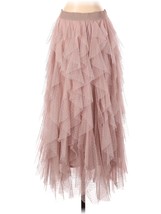 NWT by Anthropologie Evelyn Chéri Cheri in Rose Ruffled Tulle Midi Skirt S - £93.45 GBP