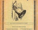 TEXAS TIT BITS The Texas Magazine Aug 1, 1907 Original Material &amp; Texas ... - £46.39 GBP