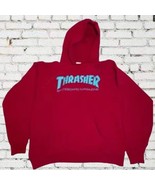 Thrasher Red Hoodie Skateboard Thrasher Magazine Mens Medium - $29.95