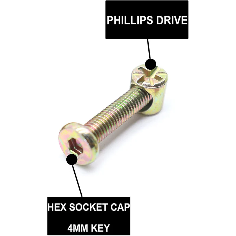 House Home Baby Bed Screws Bolts Kit,Hex Drive Socket Cap Bolts Barrel