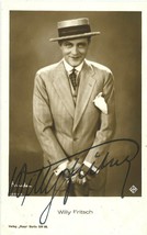 Willy Fritsch &#39;26 German Silent Film Postcard Signed By Willy Fritsch Fritz Lang - £118.19 GBP