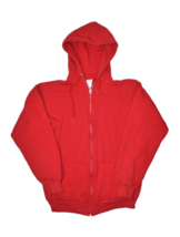Vintage Tultex Hoodie Mens S Full Zip Hooded Sweatshirt Blank 50/50 Warm Up - £22.31 GBP