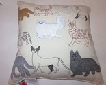 Secret celebrity Kim Seybert Large Cat deco pillow 2 available NWT - $52.75