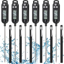 6 Pcs Meat Thermometer Food Thermometer with Probe Water Liquid Instant ... - $37.66