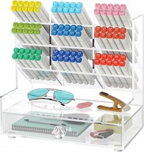 Perfect For The Office, Classroom, Or Home, This Clear Acrylic Desk Orga... - £34.94 GBP